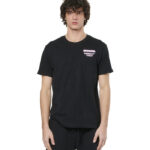 Body Action Slim Fit T-Shirt Black Ανδρικό Κοντομάνικο Μαύρο