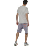 Body Action Slim Fit T-Shirt Mist Grey Ανδρικό Κοντομάνικο Γκρι