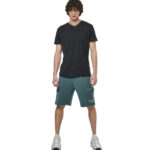 Body Action V-Neck T-Shirt Black Ανδρικό Κοντομάνικο Μαύρο
