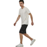 Body Action V-Neck T-Shirt White Alyssum Ανδρικό Κοντομάνικο Λευκό