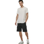 Body Action V-Neck T-Shirt White Alyssum Ανδρικό Κοντομάνικο Λευκό