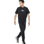 Body Action Classic Raglan T-Shirt Black Ανδρικό Κοντομάνικο Μαύρο