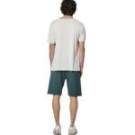 Body Action Modal Blend Raw Cut T-Shirt Salt Ecru Ανδρικό Κοντομάνικο Εκρού