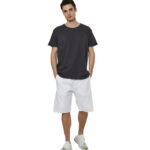Body Action Slub Textured T-Shirt Black Ανδρικό Κοντομάνικο Μαύρο