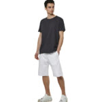 Body Action Slub Textured T-Shirt Black Ανδρικό Κοντομάνικο Μαύρο