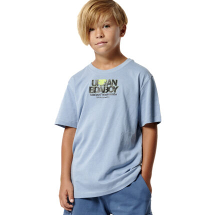 Body Action Short Sleeve Graphic T-Shirt Dusty Blue Παιδικό Κοντομάνικο Σιέλ