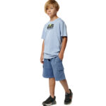 Body Action Short Sleeve Graphic T-Shirt Dusty Blue Παιδικό Κοντομάνικο Σιέλ