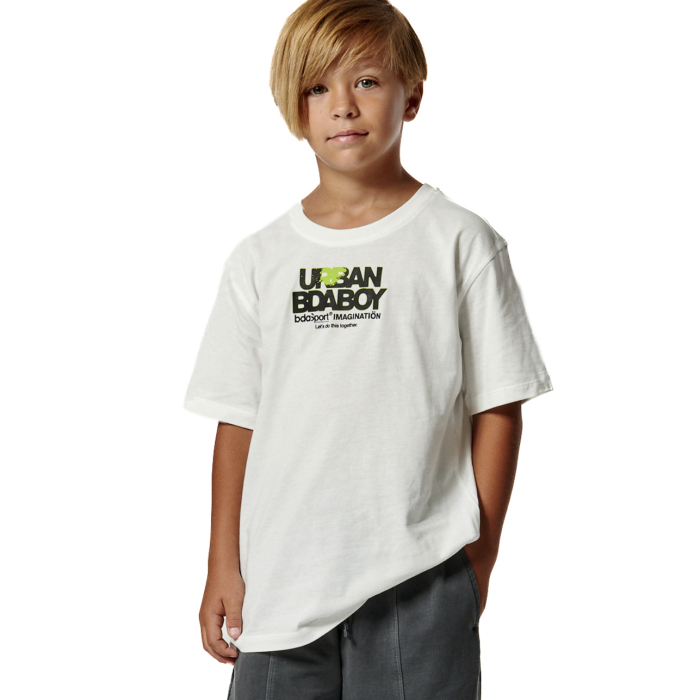 Body Action Short Sleeve Graphic T-Shirt White Alyssum Παιδικό Κοντομάνικο Λευκό