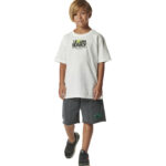 Body Action Short Sleeve Graphic T-Shirt White Alyssum Παιδικό Κοντομάνικο Λευκό