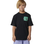 Body Action Short Sleeve Graphic T-Shirt Black Παιδικό Κοντομάνικο Μαύρο