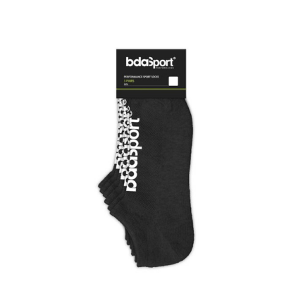 Body Action No Show Socks 3P Black Κάλτσες Σοσόνια Μάυρες
