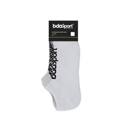 Body Action No Show Socks 3P White Κάλτσες Σοσόνια Λευκές