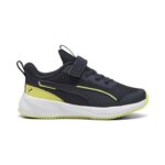 Puma Flyer 3 AC+ PS Παιδικά Παπούτσια Τρεξίματος Με Σκρατς Μαύρα / Λαχανί