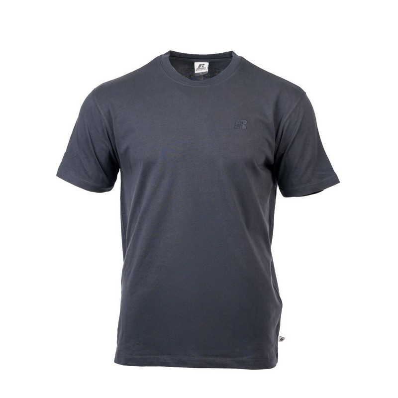 Russell Athletic Crewneck With Small Logo Embossed T-Shirt Ανδρικό Κοντομάνικο Μπλε Γκρι