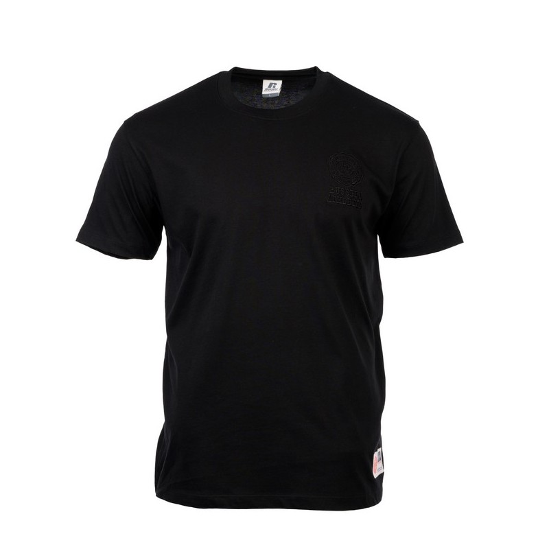 Russell Athletic Small Tonal Logo T-Shirt Ανδρικό Κοντομάνικο Μαύρο