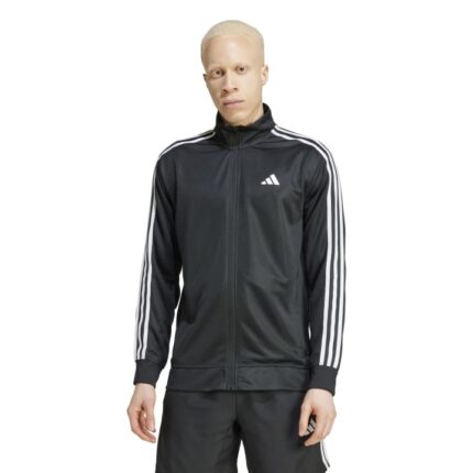 adidas Essentials 3-Stripes Training Track Top Ανδρική Ζακέτα Γυαλιστερή Μαύρη