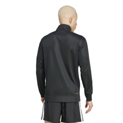 adidas Essentials 3-Stripes Training Track Top Ανδρική Ζακέτα Γυαλιστερή Μαύρη