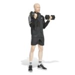 adidas Essentials 3-Stripes Training Track Top Ανδρική Ζακέτα Γυαλιστερή Μαύρη