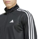 adidas Essentials 3-Stripes Training Track Top Ανδρική Ζακέτα Γυαλιστερή Μαύρη