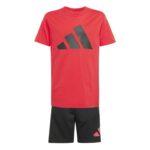 adidas Essentials Tee Set Kids Παιδικό Σετ Κόκκινο / Μαύρο