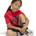 adidas Essentials Tee Set Kids Παιδικό Σετ Κόκκινο / Μαύρο