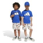 adidas Seasonal Essentials Fun Tee Set Kids Παιδικό Σετ Μπλε / Λευκό