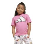 adidas Seasonal Essentials Fun Tee Set Kids Παιδικό Σετ Ροζ / Λευκό