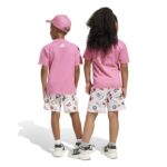 adidas Seasonal Essentials Fun Tee Set Kids Παιδικό Σετ Ροζ / Λευκό