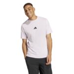 adidas Essentials Small Logo Single Jersey Tee Ανδρική Κοντομάνικη Λιλά
