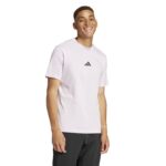 adidas Essentials Small Logo Single Jersey Tee Ανδρική Κοντομάνικη Λιλά
