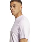 adidas Essentials Small Logo Single Jersey Tee Ανδρική Κοντομάνικη Λιλά