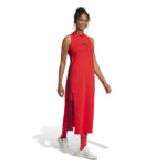 adidas Essentials 3-Stripes Long Racerback Dress Γυναικείο Φόρεμα Κόκκινο