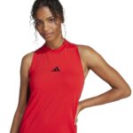 adidas Essentials 3-Stripes Long Racerback Dress Γυναικείο Φόρεμα Κόκκινο