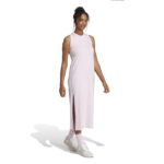 adidas Essentials 3-Stripes Long Racerback Dress Γυναικείο Φόρεμα Ροζ