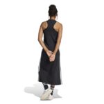 adidas Essentials 3-Stripes Long Racerback Dress Γυναικείο Φόρεμα Μαύρο