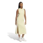 adidas Essentials 3-Stripes Long Racerback Dress Γυναικείο Φόρεμα Κίτρινο
