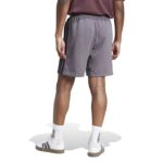 adidas Essential 3-Stripes French Terry Shorts Ανδρική Βερμούδα Σορτς Γκρι / Μωβ