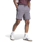 adidas Essential 3-Stripes French Terry Shorts Ανδρική Βερμούδα Σορτς Γκρι / Μωβ