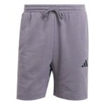 adidas Essential 3-Stripes French Terry Shorts Ανδρική Βερμούδα Σορτς Γκρι / Μωβ