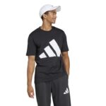 adidas Essentials Big Logo Tee Ανδρικό Κοντομάνικο Μαύρο