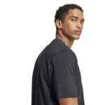 adidas Essentials Linear Single Jersey Tee Ανδρικό Κοντομάνικο Μαύρο