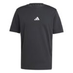 adidas Essentials Small Logo Single Jersey Tee Ανδρικό Κοντομάνικο Μαύρο