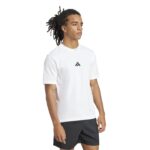 adidas Essentials Small Logo Single Jersey Tee Ανδρικό Κοντομάνικο Λευκό
