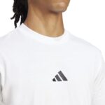 adidas Essentials Small Logo Single Jersey Tee Ανδρικό Κοντομάνικο Λευκό