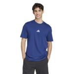 adidas Essentials Small Logo Single Jersey Tee Ανδρική Κοντομάνικη Μπλε