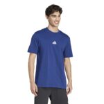 adidas Essentials Small Logo Single Jersey Tee Ανδρική Κοντομάνικη Μπλε