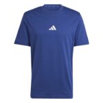 adidas Essentials Small Logo Single Jersey Tee Ανδρική Κοντομάνικη Μπλε