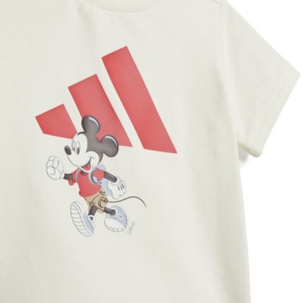 adidas X Disney Mickey Mouse T-Shirt Set Βρεφικό Σετ Λευκό / Κόκκινο