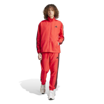 adidas Sportswear Basic 3-Stripes Woven Track Suit Ανδρικό Σετ Φόρμας Κόκκινο