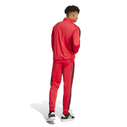 adidas Sportswear Basic 3-Stripes Tricot Track Suit Σετ Φόρμας Γυαλιστερό Κόκκινο